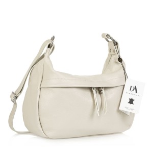 Geanta dama de umar din piele naturala DiAmanti Campi Beige